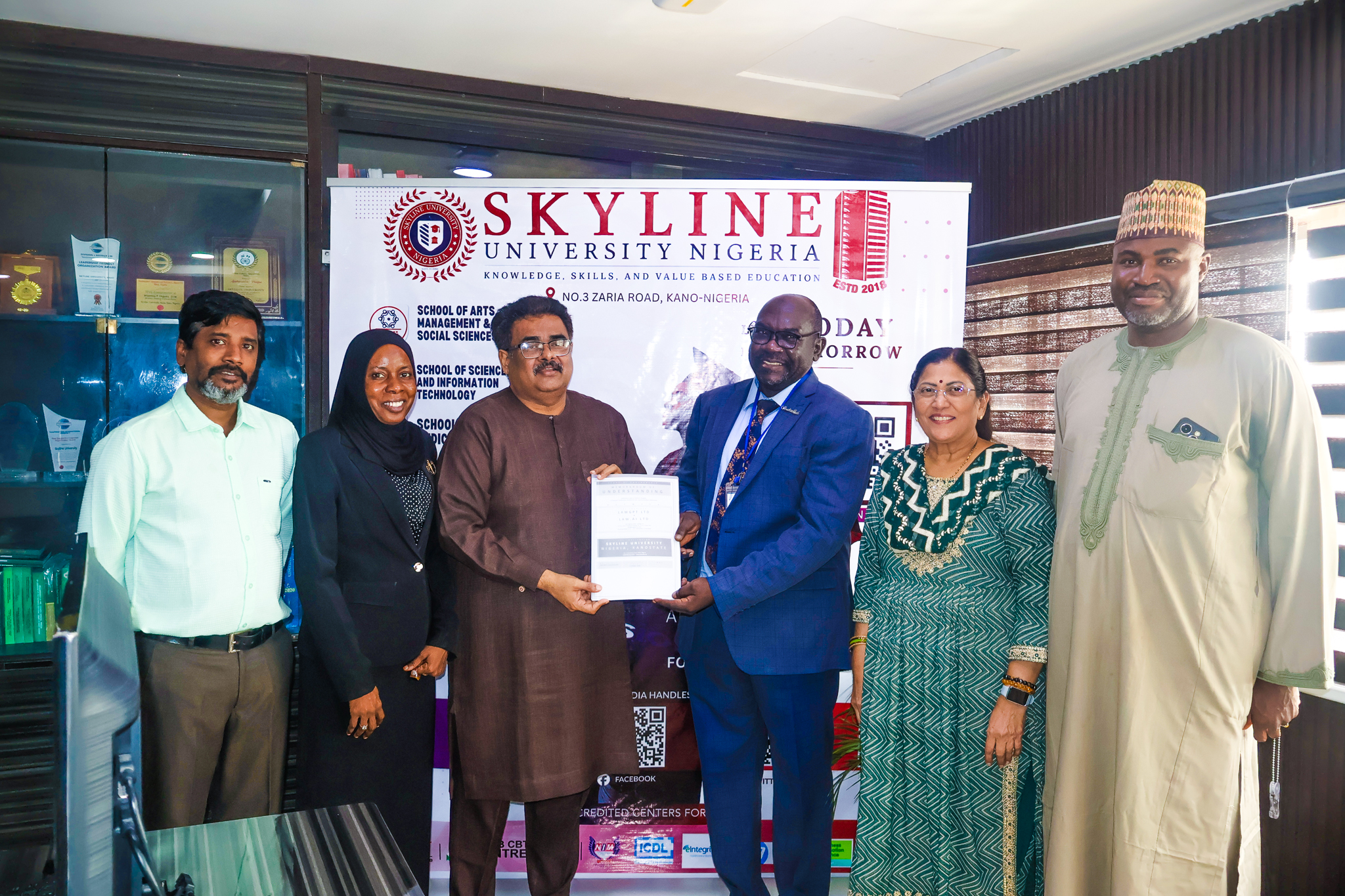 Skyline University Nigeria Signs MoU with LawGPT Ltd and Law.AI Ltd to Advance Legal Education Through Artificial Intelligence.